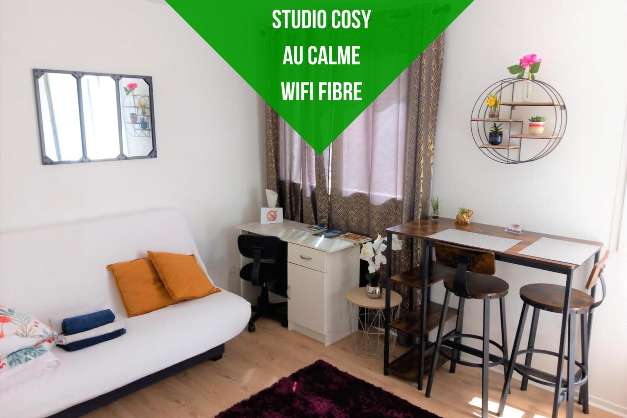Le Zen -Studio Tout Equipe- Wifi Fibre- Centre Ville Avec Parking Tarbes Ngoại thất bức ảnh